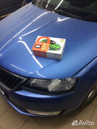 Starline E96 BT эко на Skoda Rapid