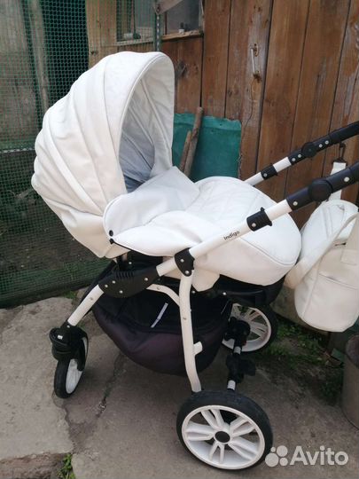 Коляска 2 в 1 эко кожа