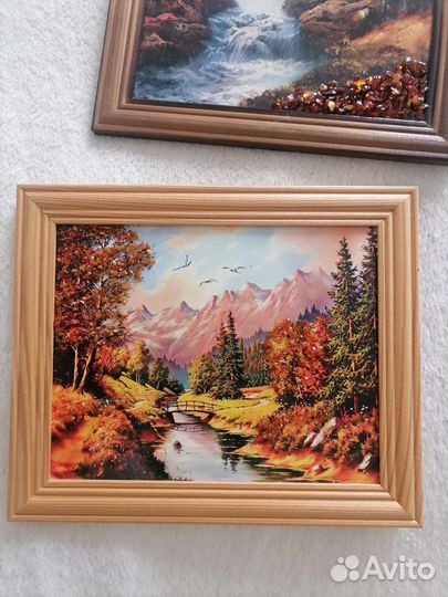 Картина из янтаря новые