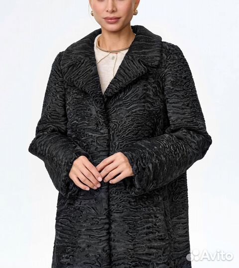 Новое пальто каракульча Swakara, про-во Италия