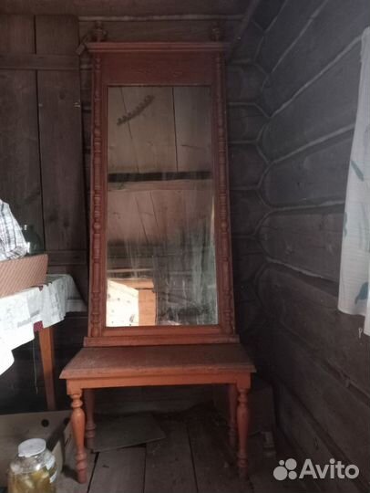 Зеркало старинное с консолью