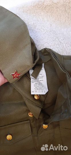 Гимнастерка детская 134-140, пилота, ремень