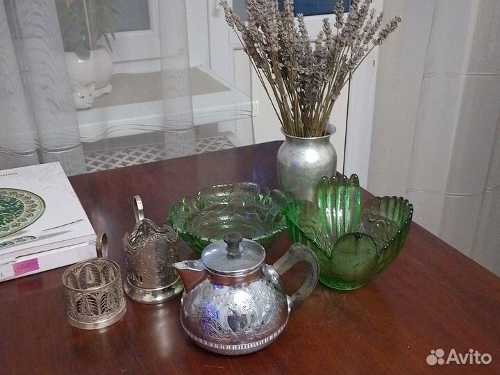 Ваза цветное стекло ссср