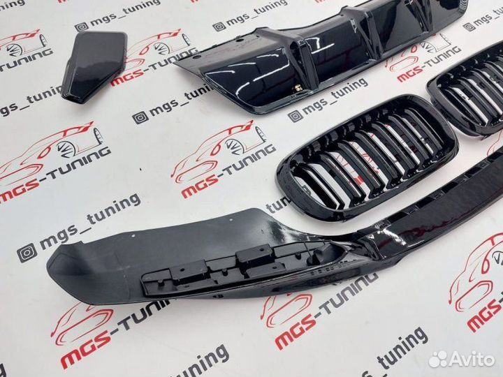 Обвес MP на BMW X6 F16 Черный глянец + Решетка