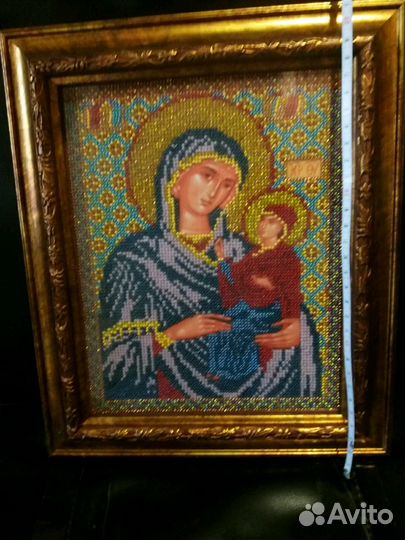 Икона вышитая бисером