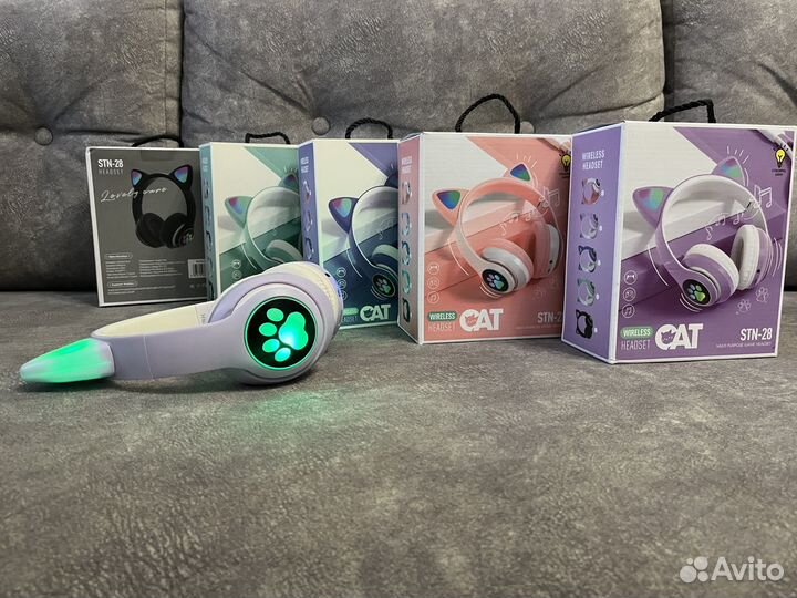 Наушники беспроводные детские с ушками