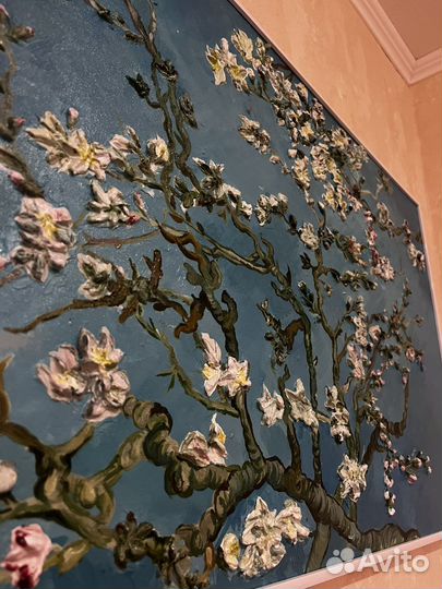 Картина Ван Гог, текстурная паста