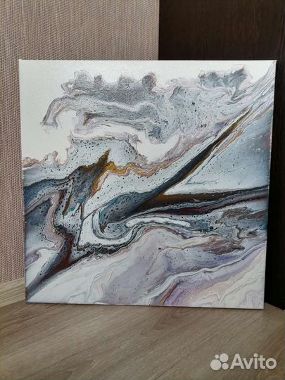 Интерьерная картина. Абстракция. Fluid Art