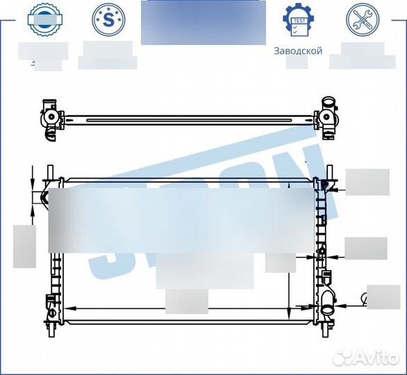 Радиатор двигателя ford (tourneo connect I TRA