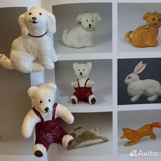 Ватные елочные игрушки СССР