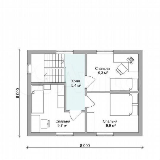 Дом 80 м² на участке 10 сот.