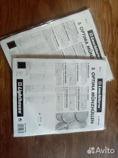 Листы для монет и бон Leuchtturm