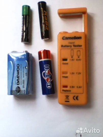 Контроль заряда батареек,светодиодный