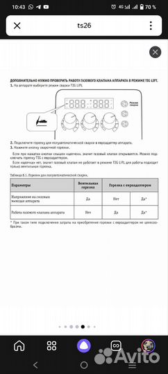 Горелка TIG tech TS 26 (евро адаптер)