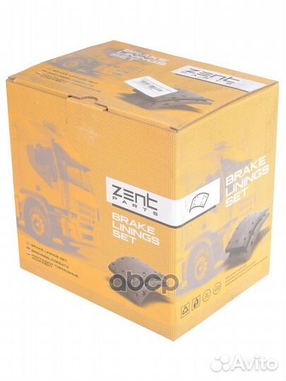 Z10736 накладки торм. с заклепк. STD 19581 17