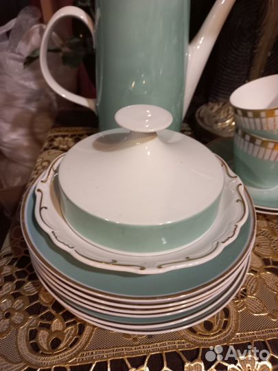 Сервиз чайный Tиффани с сусальным золотом-Lichte G