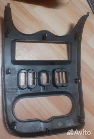 Renault logan 1 рамка блока управления печки