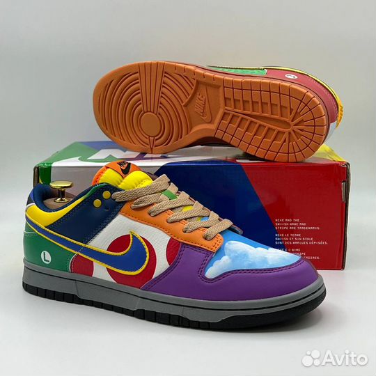 Кроссовки мужские Nike Dunk Low What The Super Mar