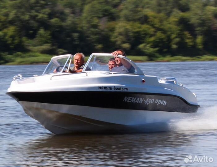Новый открытый катер Неман 450 Open в наличии