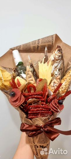 Съедобные букеты мясные для мужчин