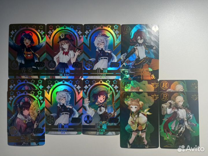 Карточки Genshin impact SSR, UR, PR