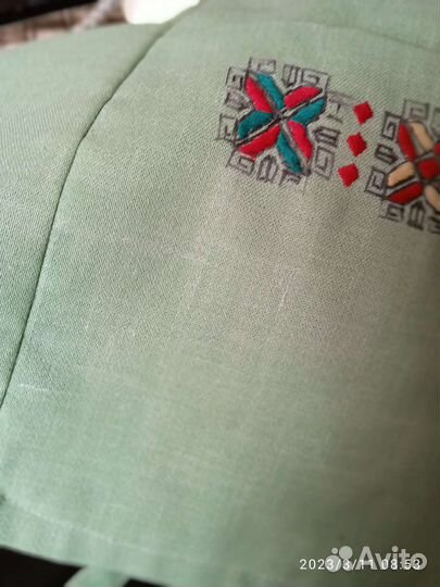 Кухонный фартук,льняной