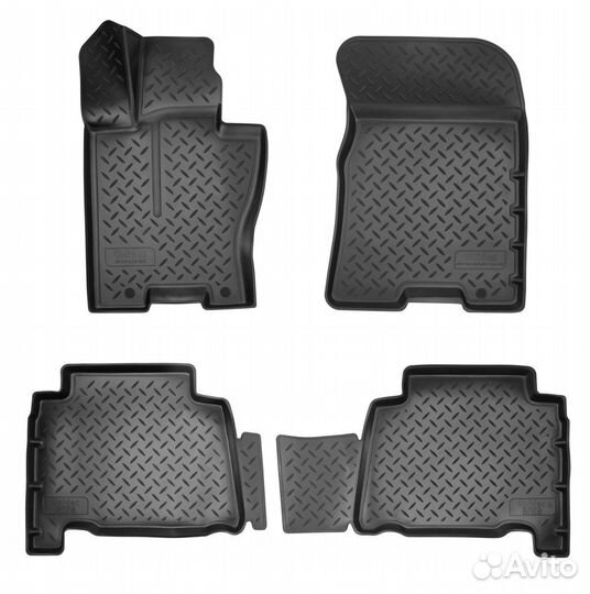 Коврики салон Kia Mohave 3D (2021) (с напольной пе