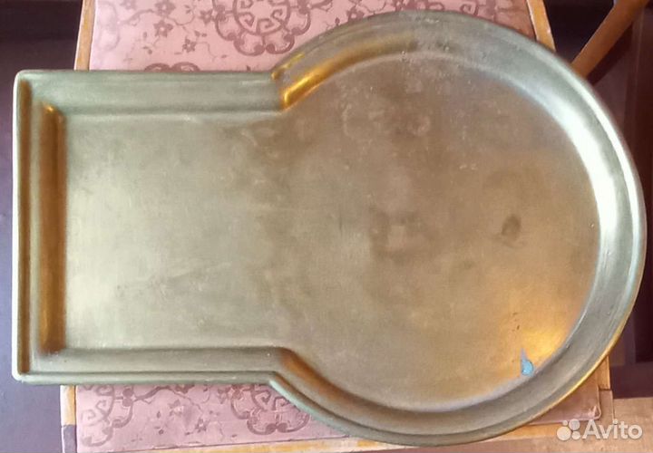 Поднос для самовара, колекционирование, латунь