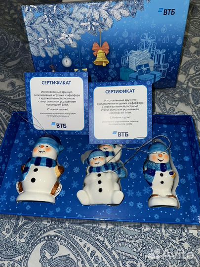 Эксклюзивные елочные игрушки из фарфора