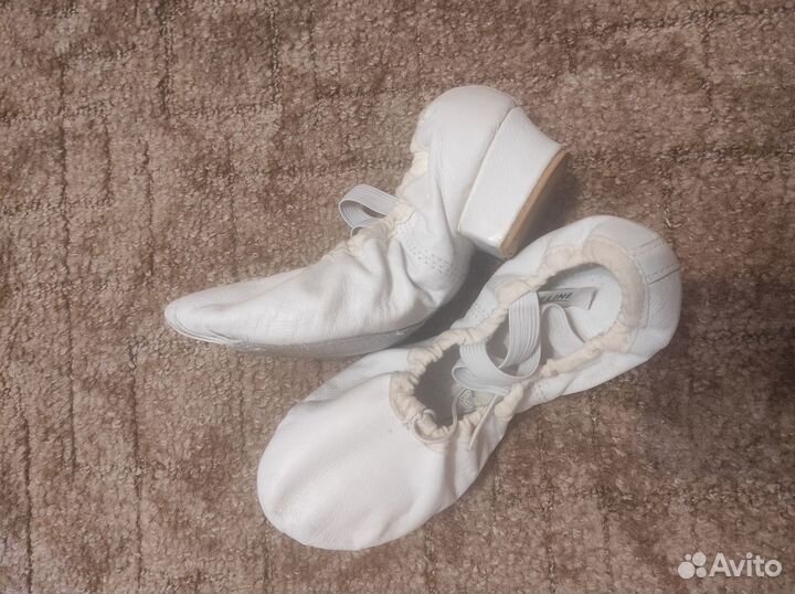 Джазовки для танцев белые детские кожаные