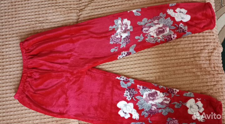 Плюшевый домашний костюм