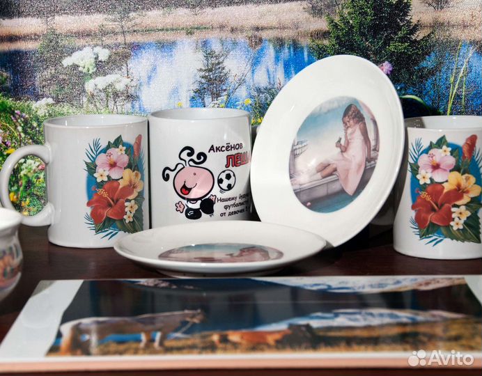 Печать на кружках, бутылках