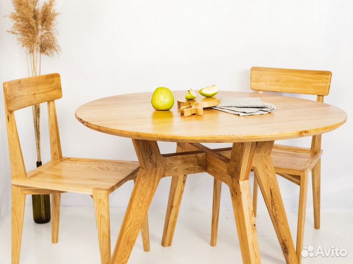 Стол обеденный из массива / Стол письменный Слэб