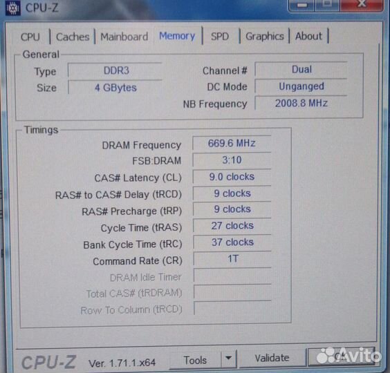 Комплект 4GB DDR3 Kingston (2*2GB) для персоналки