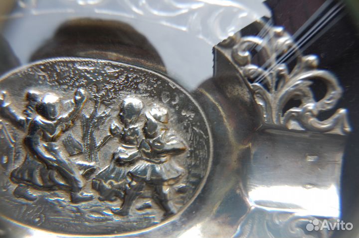 Пепельница Танцы серебро клейма