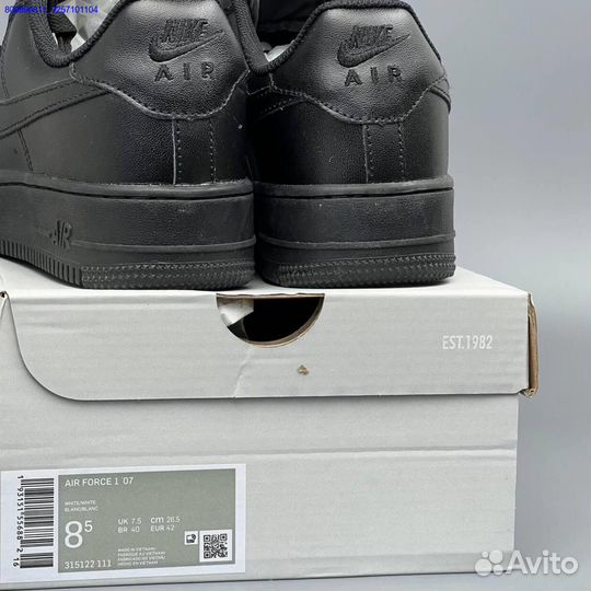 Nike Air Force 1 Black (Арт.28185)