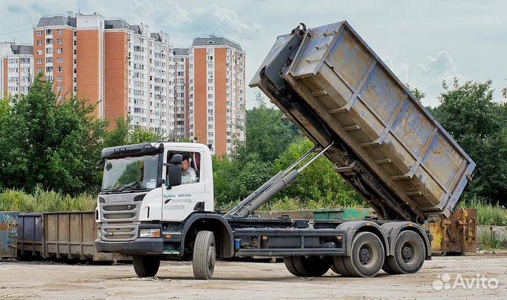 Вывоз мусора контейнером, самосвалом И ГАЗЕЛЬЮ