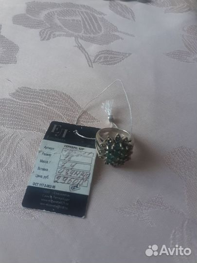 Серьги, перстни, браслет серебро