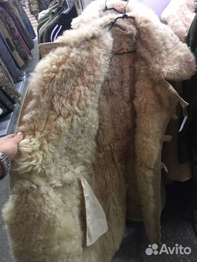 Тулуп бекеша Армейская из овчины размеры 52