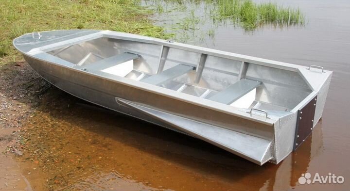 Дюралевая лодка Мста-Н 3.5 м., новая, с булями