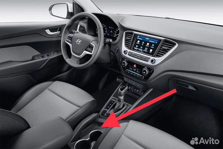 Напольная консоль с подлокотником на solaris 2