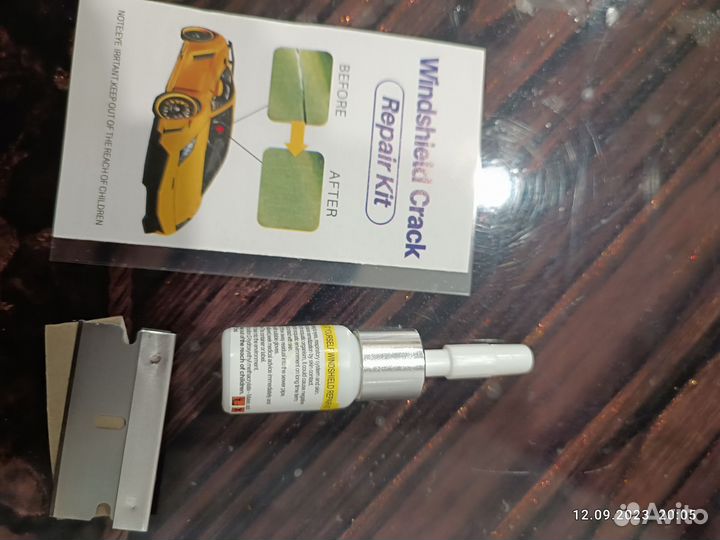 Комплект для ремонта сколов на лобовом стекле