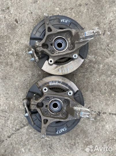 Кулак поворотный передний левый Hyundai Santa fe 4