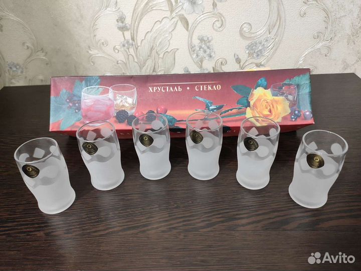 Новые наборы хрустальных стопок