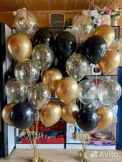Воздушные шары разных цветов и комплектации