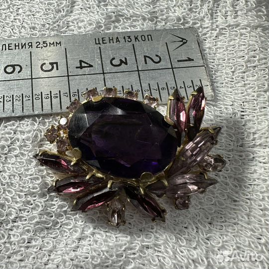 Красивейшая винтажная брошь СССР (сзр)