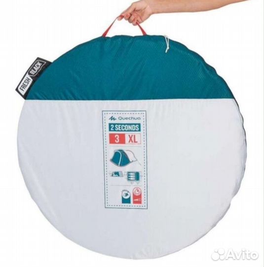 Палатка quechua 2 seconds 3 XL fresh black