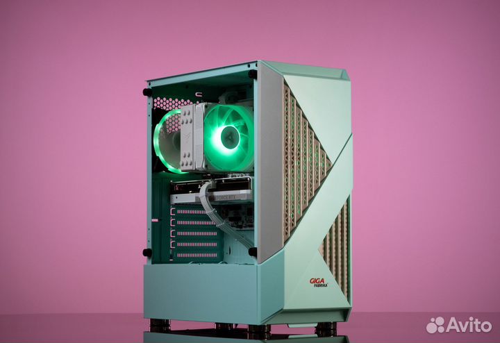 Игровой пк fear69 RTX 2060 Super 8GB б.у. xeon E5-2660 V3 Evesky firerose F3-A green