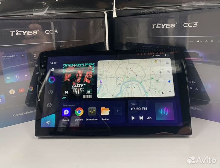 Магнитола на андройде Teyes 3/32 для Kia