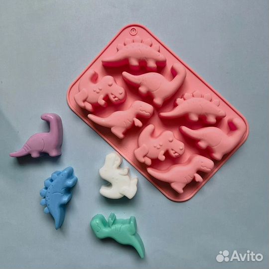 Молд силиконовый динозаврики